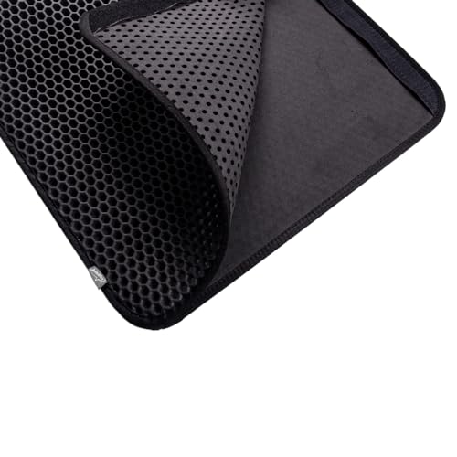 BentoKitty Katzenklo Matte XL (50x75 cm, Schwarz) - abwaschbar, wasserdicht, einfache Reinigung dank doppeltem Klettverschluss BentoKitty Katzenklo Matte XL (50x75 cm, Schwarz) - abwaschbar, wasserdicht, einfache Reinigung dank doppeltem Klettverschluss von BentoKitty