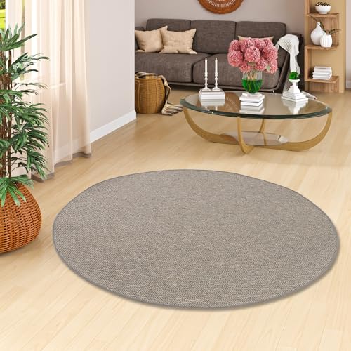 Bentzon Teppich Flachgewebe Grau Blau Rund in 7 Größen Bentzon Teppich Flachgewebe Grau Blau Rund in 7 Größen von Bentzon