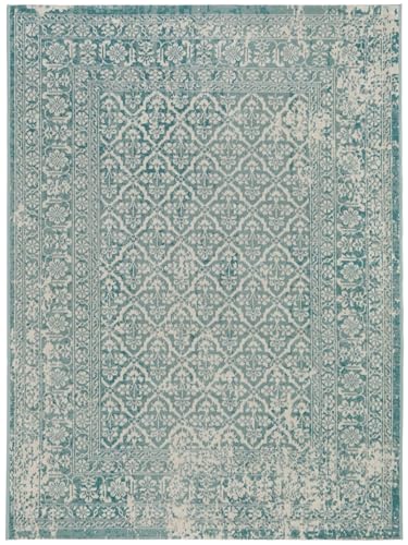 benuta Nest Teppich Antique - Kunstfaser - Outdoor geeignet - Rechteckig & im Style: Vintage, Orient Style - Pflegeleicht für Wohnzimmer Schlafzimmer | Türkis | 120x170 cm von benuta
