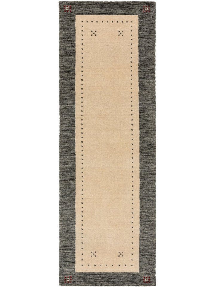 Wollteppich Jamal, benuta, rechteckig, Höhe: 6 mm, Kunstfaser, Berber, Ethno-Style, Wohnzimmer von Benuta