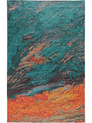 benuta Flachgewebe Teppich Stay Türkis 115x180 cm | Pflegeleichter Teppich für Flur und andere Wohnräume von benuta