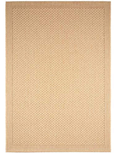 benuta In- & Outdoor Teppich Naoto Beige 80x150 cm | Pflegeleichter Teppich geeignet für Innen- und Außenbreich, Balkon und Terrasse von benuta