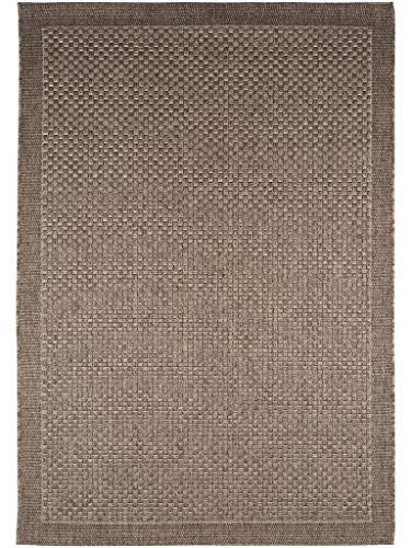 benuta In- & Outdoor Teppich Naoto Grau 80x150 cm | Pflegeleichter Teppich geeignet für Innen- und Außenbreich, Balkon und Terrasse von benuta