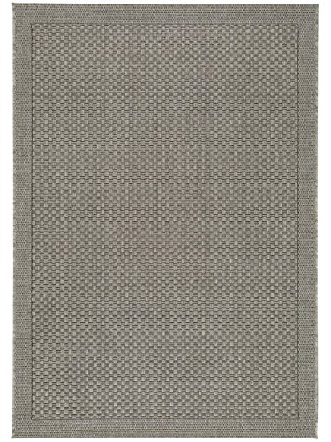 benuta In- & Outdoor Teppich Naoto Hellgrau 120x170 cm | Pflegeleichter Teppich geeignet für Innen- und Außenbreich, Balkon und Terrasse von benuta