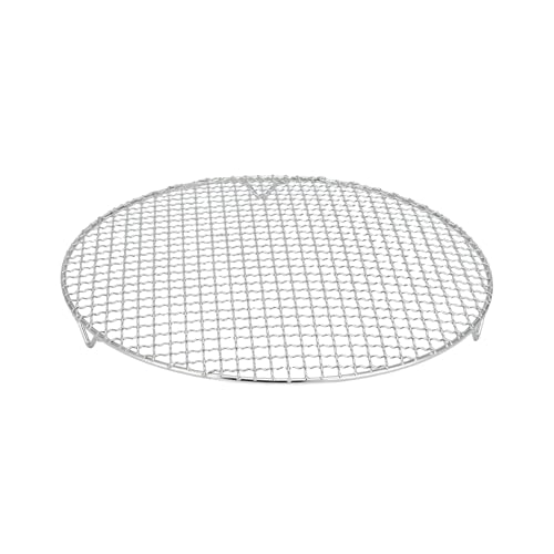 Benyong Edelstahl Grillrost Rund Mit 2cm Füßen Ø10-42.5cm - Universelles Kochgitter Für Heißluftfritteusen, Backöfen & Dämpfer - Robustes Grillrost Edelstahl Rund Als Grillgitter von Benyong