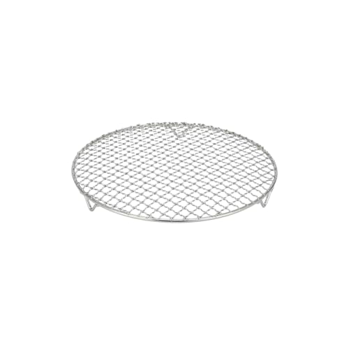 Benyong Edelstahl Grillrost Rund Mit 2cm Füßen Ø10-42.5cm - Universelles Kochgitter Für Heißluftfritteusen, Backöfen & Dämpfer - Robustes Grillrost Edelstahl Rund Als Grillgitter von Benyong