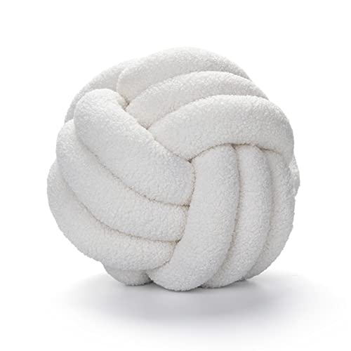 Benyong Knotenkissen in 22 Farben Und 4 Größen Rundes Sofakissen Mit Aesthetic Design Für Wohnzimmer Schlafzimmer Und Mehr (Durchmesser 13 cm,2) von Benyong