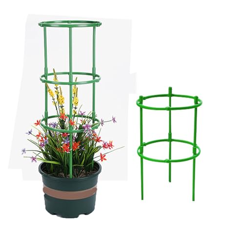 Pflanzenstütze Strauchstütze Staudenhalter Rund Staudenstütze Pfingstrosen Pflanzenhalter Pflanzstützen Pflanzenringe Pflanzringe Kunststoff Zur Fixierung Plant Support Zimmerpflanzen (120 Stück) von Benyong