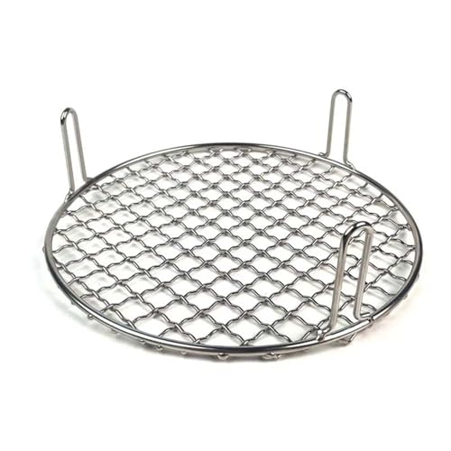 Runder Grillrost Aus Edelstahl Mit 5 Cm Standhöhe in 31 Praktischen Größen Für Gleichmäßiges Grillvergnügen Und Optimale Luftzirkulation Unter Dem Grillgut (Durchmesser 28cm) von Benyong