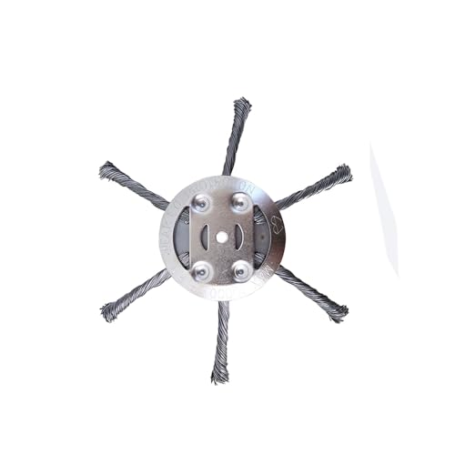 Unkrautbürste Freischneider Wildkrautbürste Drahtbürste Grasschneidekopf Aus Stahldraht Motorsense Kreiselschere Weed Brush Rasentrimmer Unkraut Maschine Mit (E) von Benyong