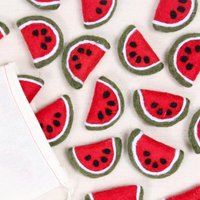 Wassermelonen in Rot // Wassermelone, 12Er Set Filz Formen Wollfilz Pom Poms, Girlande, Kinderzimmer Dekor, Mobile, Foto Requisiten von BenzieDesign