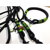 Hundehalsband Mit Karabinerverschluss | 3Fach Verstellbare Hundeleine in 2, 5M Halsbandset Aus Ppm Schwarz Für Alle Hundegrößen von BenzoDesign