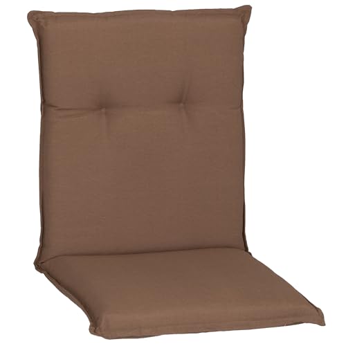 Beo® Turin Niedriglehner Gartenstuhl-Auflagen | Waschbar bei 30°C | Öko-Tex Standard | Atmungsaktiv & UV-beständig | 98x46x8 cm | Sitzkissen Outdoor für Gartenmöbel von Beo