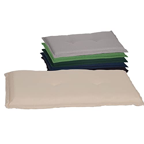 Beo Bankauflage Waschbar Ascot | Premium-Qualität Made in EU | Atmungsaktive Gartenbank Auflage nach Öko-Tex Standard | UV-beständige Sitzauflage Bank | Auflage Bank in Beige von Beo
