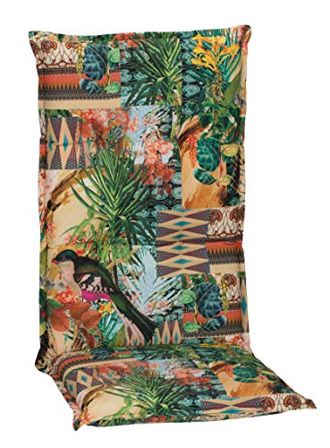 Beo Gartenstuhlauflagen Hochlehner UV-beständig Turin | Made in EU Premium-Qualität | Hochlehner Auflagen waschbar | Atmungsaktive Stuhlauflagen Hochlehner mit Buntem Dschungelmotiv Beo Gartenstuhlauflagen Hochlehner UV-beständig Turin | Made in EU Premium-Qualität | Hochlehner Auflagen waschbar | Atmungsaktive Stuhlauflagen Hochlehner mit Buntem Dschungelmotiv von Beo