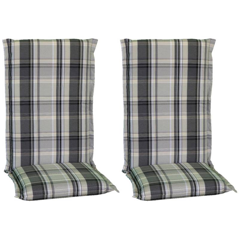 Beo Sitzauflage Hochlehner Atika 2er-Set Karo Beige von Beo