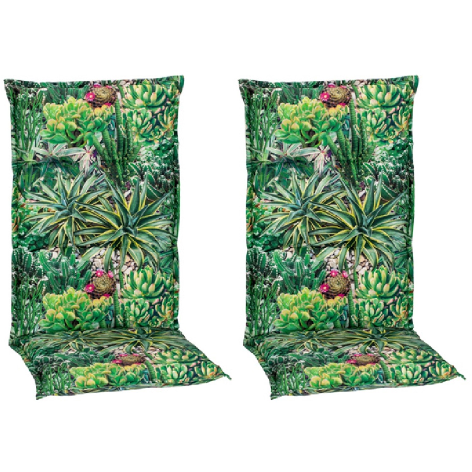 Beo Sitzauflage Hochlehner Tegernsee 2er-Set mit Kaktuslandschaft-Design von Beo