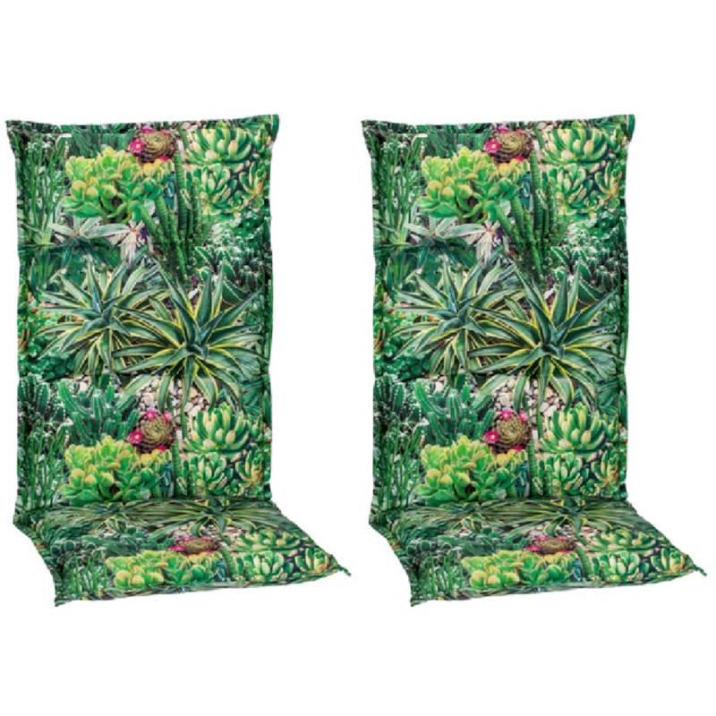 Beo Sitzauflage Hochlehner Tegernsee 2er-Set mit Kaktuslandschaft-Design von Beo