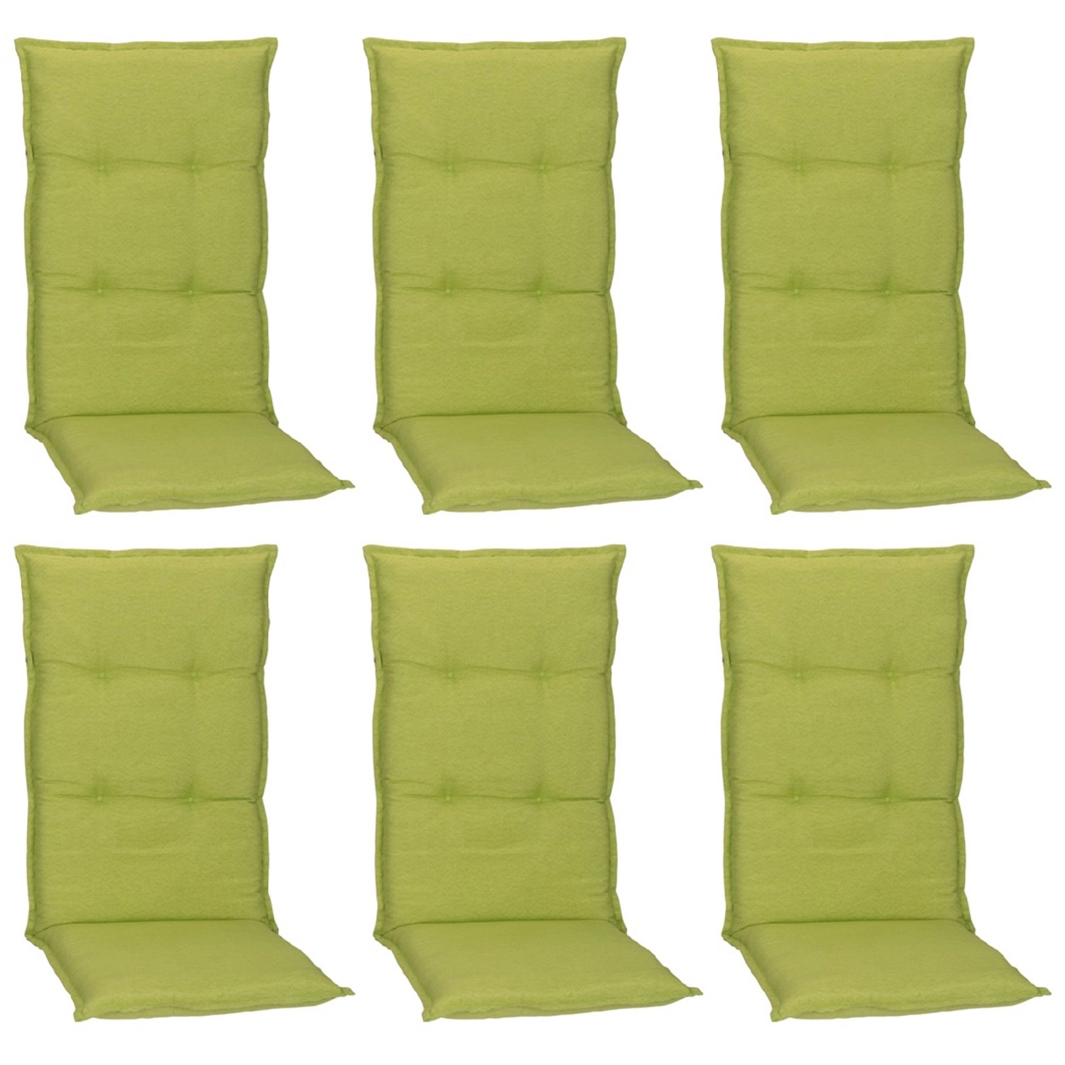 Beo Sitzauflage Hochlehner Toledo 6er-Set Apfelgrün Beo Sitzauflage Hochlehner Toledo 6er-Set Apfelgrün von Beo