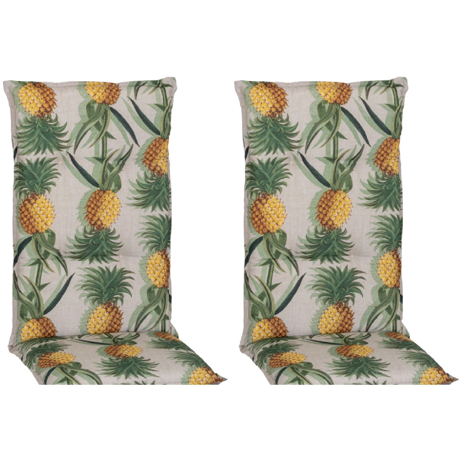 Beo Sitzauflage Hochlehner Treffelstein 2er-Set Ananas-Motiv Beo Sitzauflage Hochlehner Treffelstein 2er-Set Ananas-Motiv von Beo