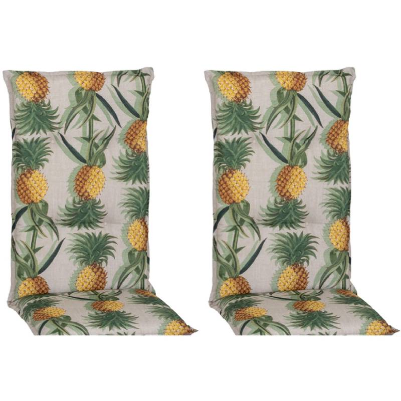 Beo Sitzauflage Hochlehner Treffelstein 2er-Set Ananas-Motiv von Beo