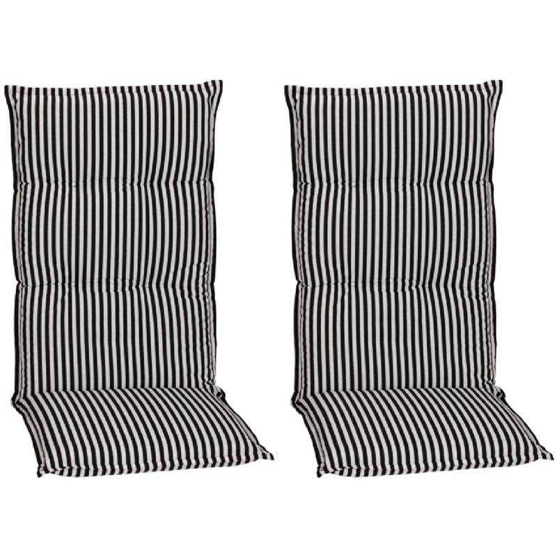 Beo Sitzauflage Hochlehner Tupelo 2er Set Schwarz-Weiß von Beo