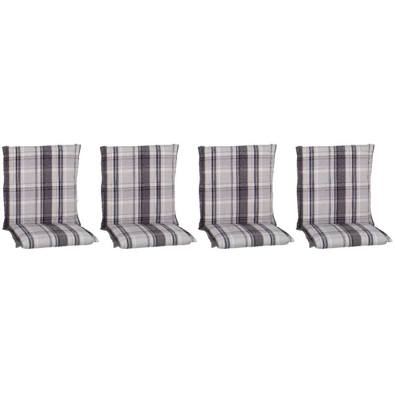 Beo Sitzauflage Niedriglehner Atika 4er-Set Karo Beige von Beo