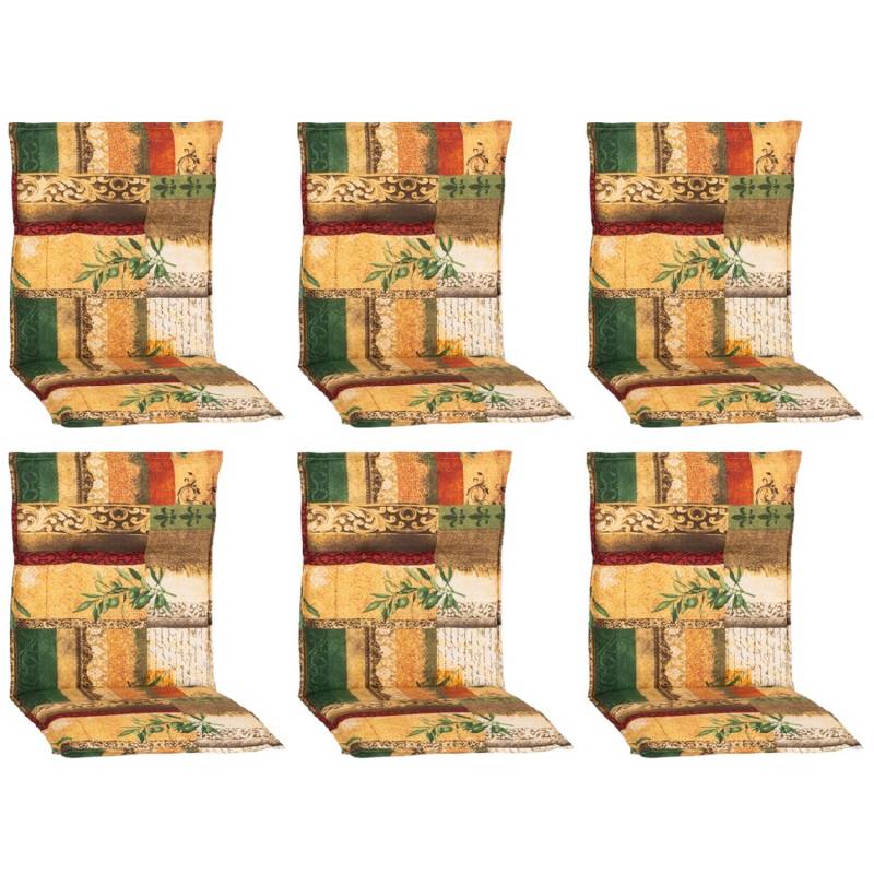 Beo Sitzauflage Niedriglehner Glasgow 6er Set Beige-Natur von Beo