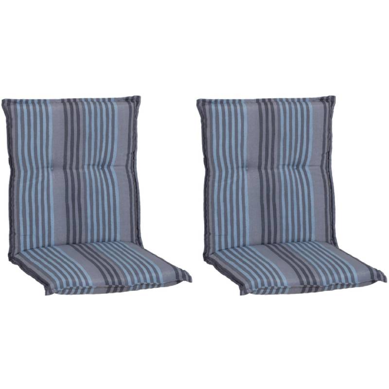 Beo Sitzauflage Niedriglehner Tissa 2er-Set Blau-Grau von Beo