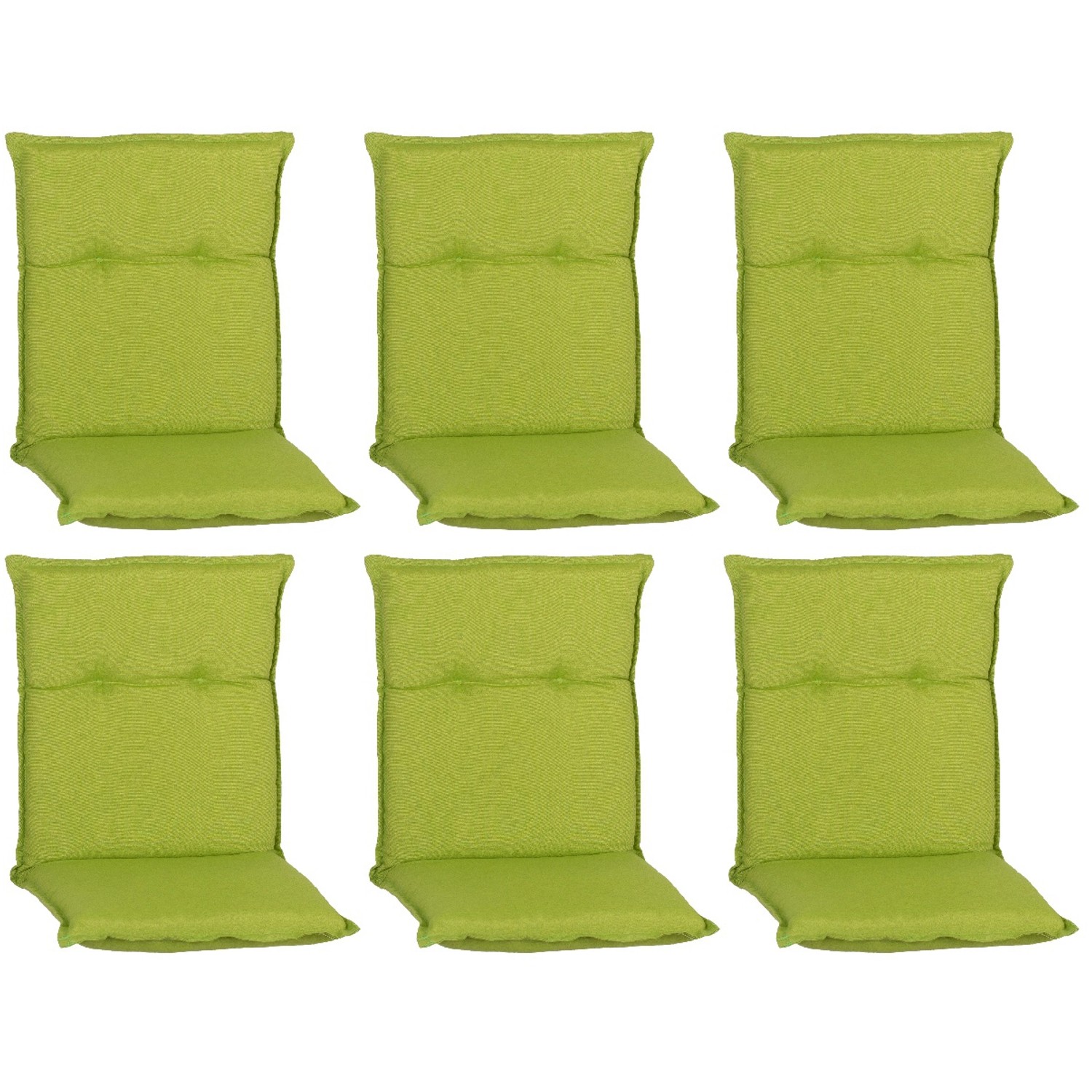 Beo Sitzauflage Niedriglehner Toledo 6er-Set Apfelgrün Beo Sitzauflage Niedriglehner Toledo 6er-Set Apfelgrün von Beo