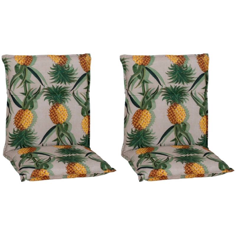 Beo Sitzauflage Niedriglehner Treffelstein 2er-Set Ananas Motiv von Beo