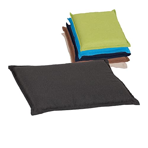 Beo Sitzkissen Gartenstuhl 50x50 cm Turin wasserabweisend | Made in EU | Outdoor Stuhlkissen waschbar | UV-beständiges Sitzkissen Stuhl | Atmungsaktives Sitzpolster Gartenstuhl in Dunkel-Grau Beo Sitzkissen Gartenstuhl 50x50 cm Turin wasserabweisend | Made in EU | Outdoor Stuhlkissen waschbar | UV-beständiges Sitzkissen Stuhl | Atmungsaktives Sitzpolster Gartenstuhl in Dunkel-Grau von Beo