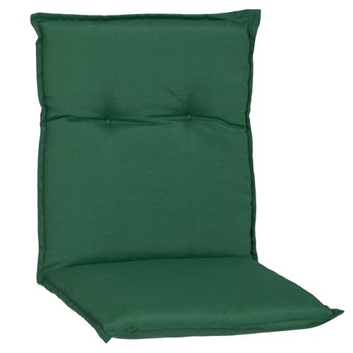 Beo Tralling Niedriglehner Auflagen | Premium-Qualität Made in EU | Gartenstuhl-Auflagen nach Öko-Tex Standard | UV-beständig | Atmungsaktiv | Stuhl-Auflage waschbar | Dunkelgrün von Beo