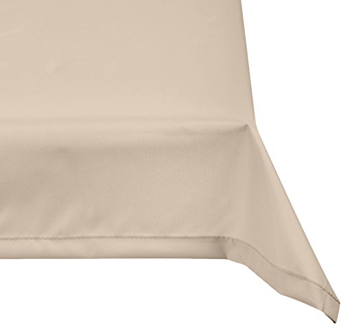 beo Tischdecke wasserabweisend | UV-beständige Tischdecke Outdoor Eckig mit integrierten Wind-Ports | Premium-Qualität Made in EU | Hautfreundliche Gartentischdecke Eckig 76x76 cm in Beige von Beo