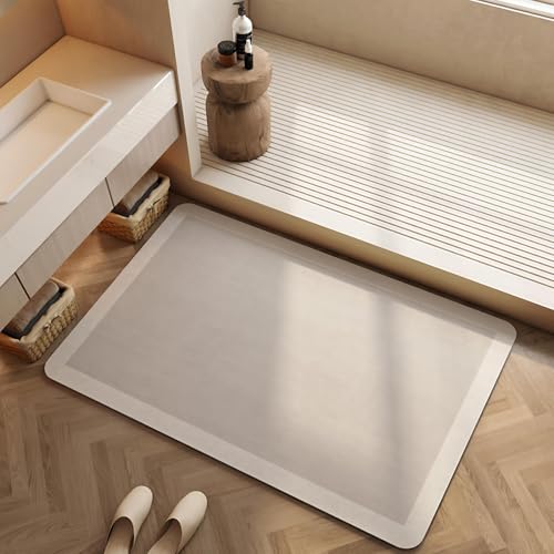 Beojonvy Super Absorbierende Badematte, Badematte rutschfeste Kieselalgenschlamm, Duschmatte rutschfest Schnell Trocknend für Badezimmerböden, Badewannenfronten oder Küchen 40 x 60cm (Stil 11) von Beojonvy