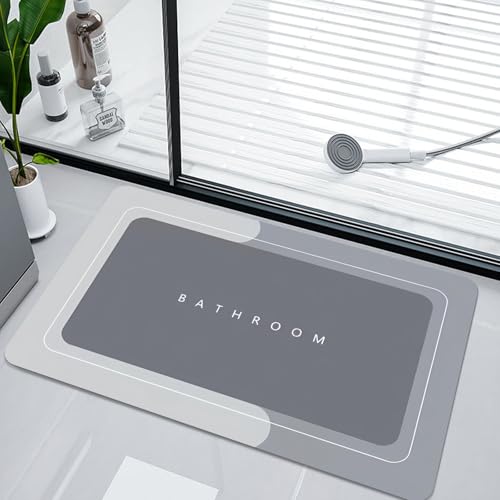 Beojonvy rutschfeste Badematte,Super Absorbierende Badezimmerteppich, Schnelltrocknende Badematte, Duschvorleger rutschfest für Badezimmerboden, Badewanne und Duschraum 40 x 60cm von Beojonvy