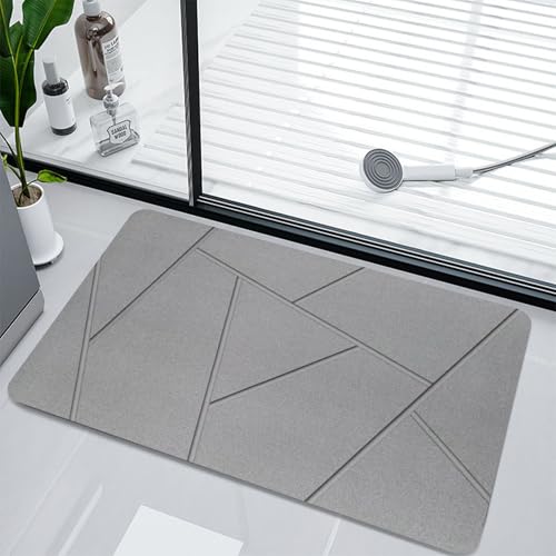 Beojonvy rutschfeste Badematte,Super Absorbierende Badezimmerteppich, Schnelltrocknende Badematte, Duschvorleger rutschfest für Badezimmerboden, Badewanne und Duschraum 40 x 60cm von Beojonvy