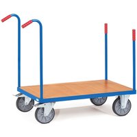 fetra® Plattformwagen mit Rungen, Ladefläche 600 x 1.000 mm, Tragkraft 600 kg von fetra®