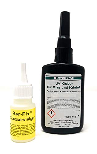 Ber-Fix UV-Kleber dickflüssig für Glas/Glas und Glas/Metall, 500-1000, 50 g von Ber-Fix
