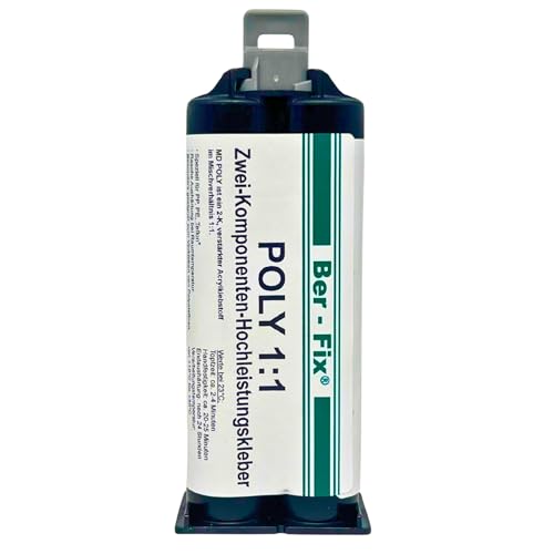 Ber-Fix 50 g 2K Poly 1:1 PE PP Kleber Verklebung von Polypropylen (PP) Polyethylen (PE) Ohne Primer in einem Arbeitsgang von Ber-Fix