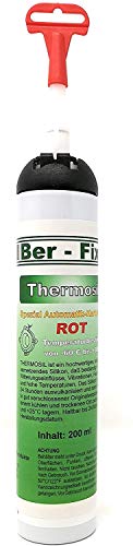 Ber-Fix Thermosil Hochtemperatur-Silikon Dichtmasse Rot - Hitzebeständig bis 300°C, Ideal für Motor und Ölwanne, Premium-Qualität von Ber-Fix