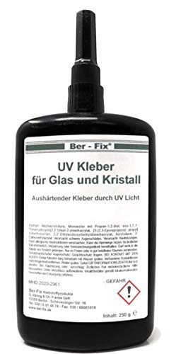 Ber-Fix UV-Kleber dickflüssig für Glas/Glas und Glas/Metall 500-1000 (250 g) von Ber-Fix