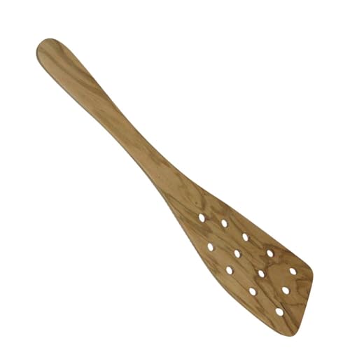 Bérard Olivenholz Pfannenwender mit 12 Löchern | Küchenhelfer Olivenholz | strapazierfähig und langlebig | 32 cm | Pfannenwender Holz mit individueller Maserung | Holz Kochbesteck handgemacht Bérard Olivenholz Pfannenwender mit 12 Löchern | Küchenhelfer Olivenholz | strapazierfähig und langlebig | 32 cm | Pfannenwender Holz mit individueller Maserung | Holz Kochbesteck handgemacht von Berard