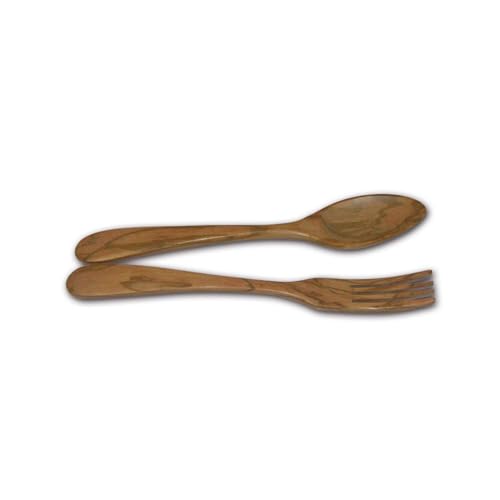 Bérard PARISIEN Salatbesteck Holz | Salatbesteck Olivenholz 25 cm | Salatbesteck aus Holz mit einzigartiger Maserung | robust, widerstandsfähig und langlebig | Küchenutensilien Holz Bérard PARISIEN Salatbesteck Holz | Salatbesteck Olivenholz 25 cm | Salatbesteck aus Holz mit einzigartiger Maserung | robust, widerstandsfähig und langlebig | Küchenutensilien Holz von Berard