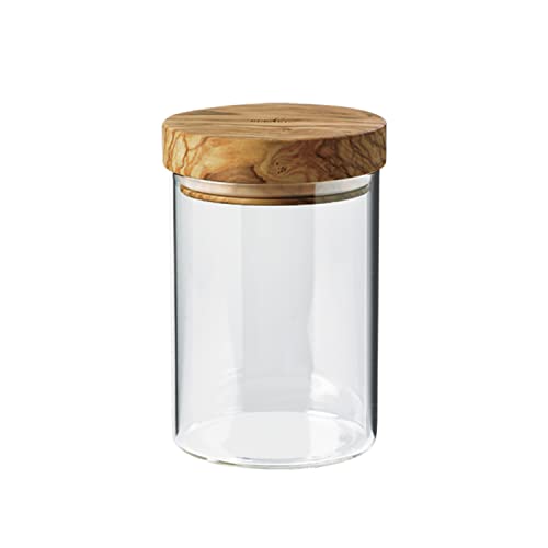 Bérard Vorratsglas mit Olivenholzdeckel, 600 ml, 15 cm von Bérard