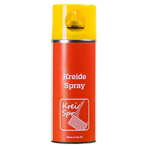 Berasit Kreidespray, professionelle Sprühkreide für Markierung und Kennzeichnung, schnell trocknend, 400 ml, gelb, Versandeinheit= 6 Dosen von Berasit