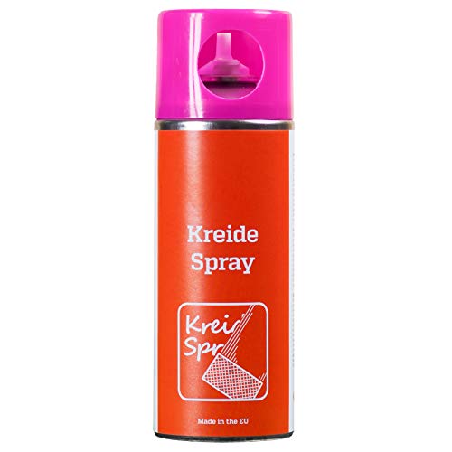 Berasit Kreidespray, professionelle Sprühkreide für Markierung und Kennzeichnung, schnell trocknend, 400 ml, pink, Versandeinheit= 6 Dosen von Berasit