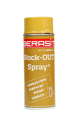 Block-Out Spray, Abdeckspray BERASIT, Karton Sprühfarbe, 400 ml, braun, Versandeinheit=12 Dosen von Berasit