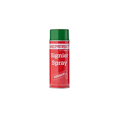 Signierspray BERASIT, Kennzeichnung und Markierung, schnell trocknend, 400 ml, Versandeinheit=12 Dosen (grün) von Berasit