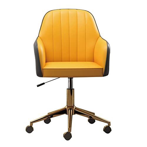 Berasmocxy Ergonomic Home Office Schreibtisch Stuhl gebogener Sitzplatz Computerstuhl Chrom Finishhocker mit 360 ° -Weenrädern Kunstleder Sitzhöhe verstellbar powerfully von Berasmocxy
